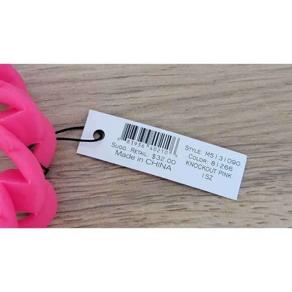 Rubberized chunky spiral bracelet with small gold Marc Jacobs logo charm; NWT. - Picture 3 of 4